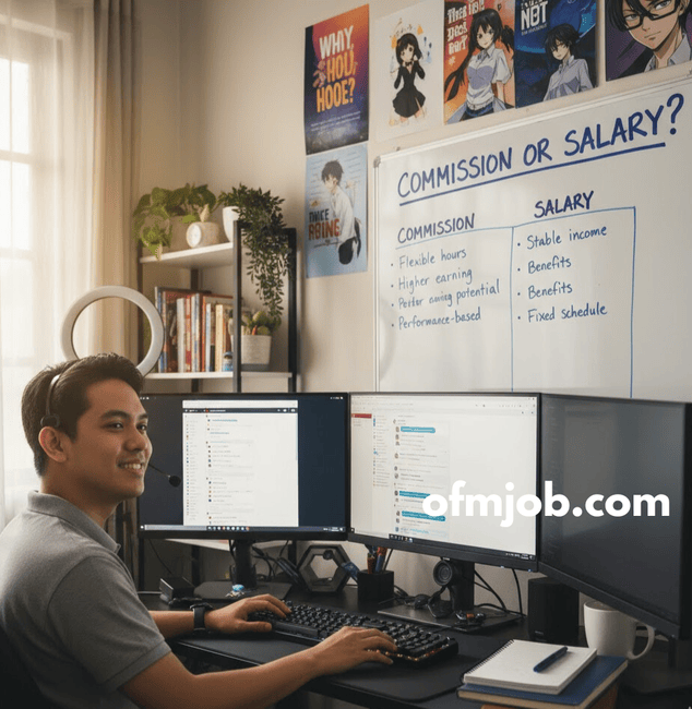 Should Chatters Choose Commission, Salary, or Both?